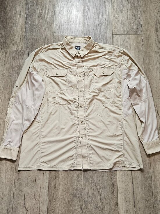 Kuhl Other - Kuhl Airspeed Mens 2XL Tan Long Sleeve Hiking Button Up Shirt Mesh Vent 7191